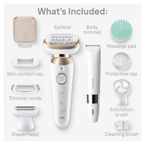 Braun Silk-épil 9 Flex SkinSpa 9-481 3D epilator Wet & Dry
